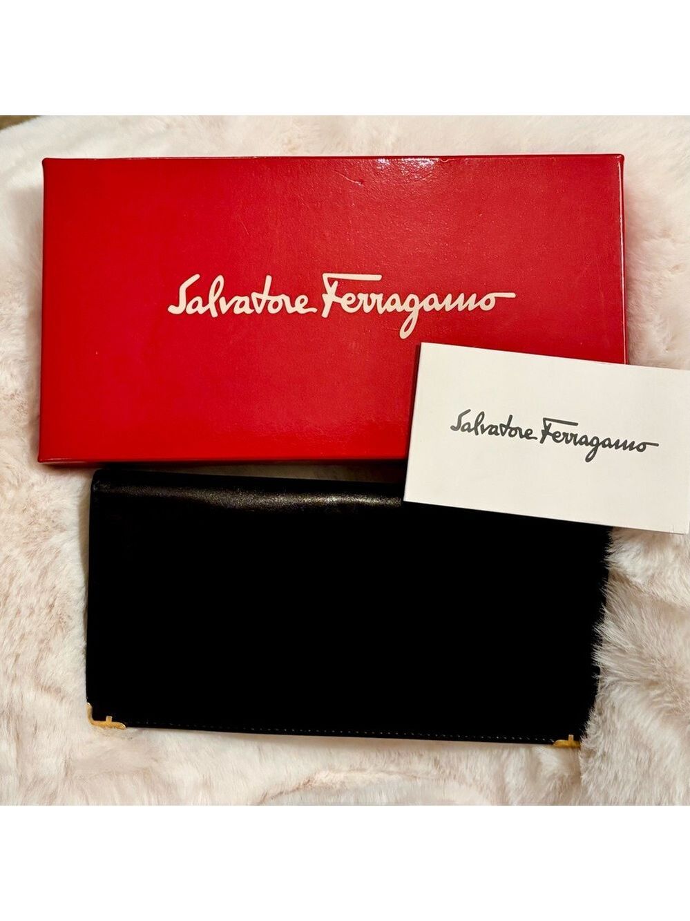 Salvatore Ferragamo Elegant Leather Wallet in Box